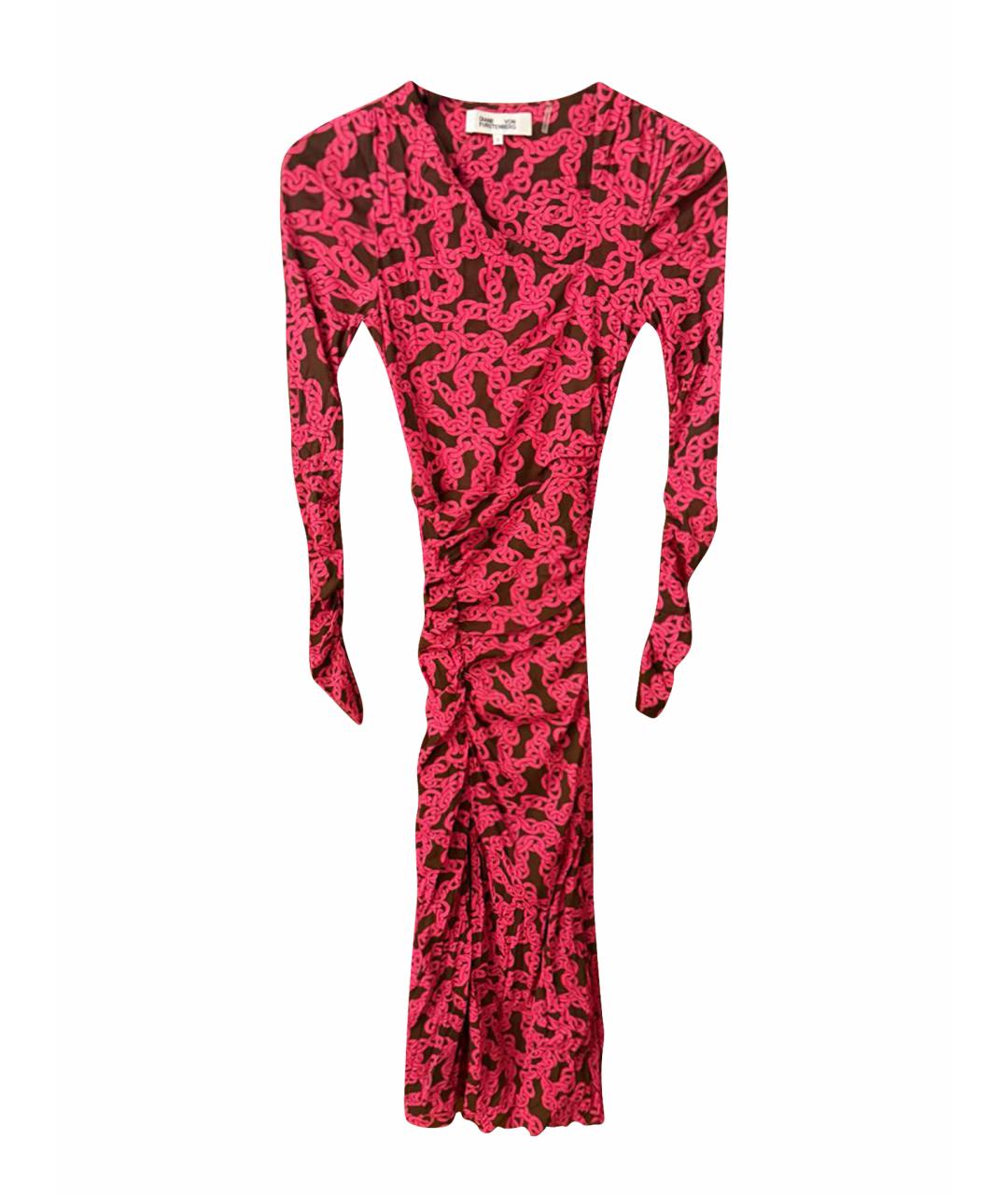 DIANE VON FURSTENBERG Мульти полиамидовое коктейльное платье, фото 1