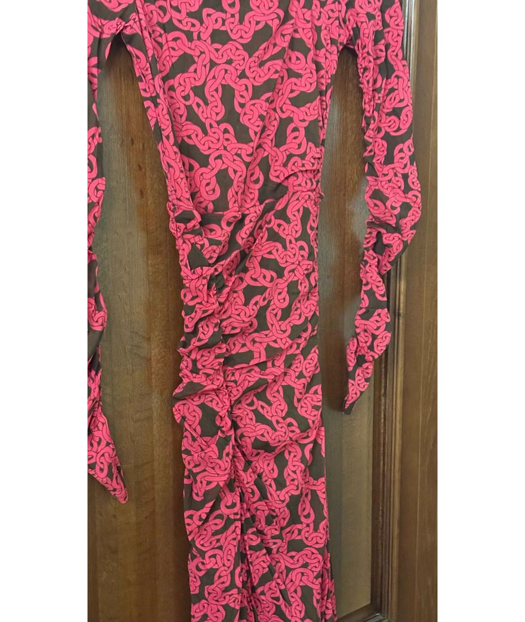 DIANE VON FURSTENBERG Мульти полиамидовое коктейльное платье, фото 6