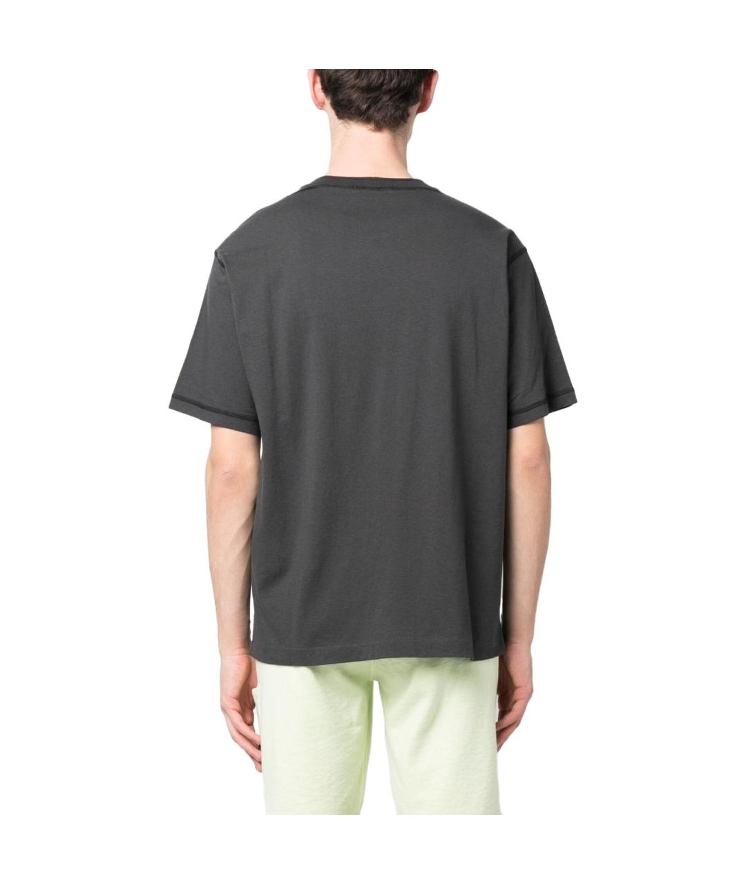 STONE ISLAND Серая футболка, фото 5