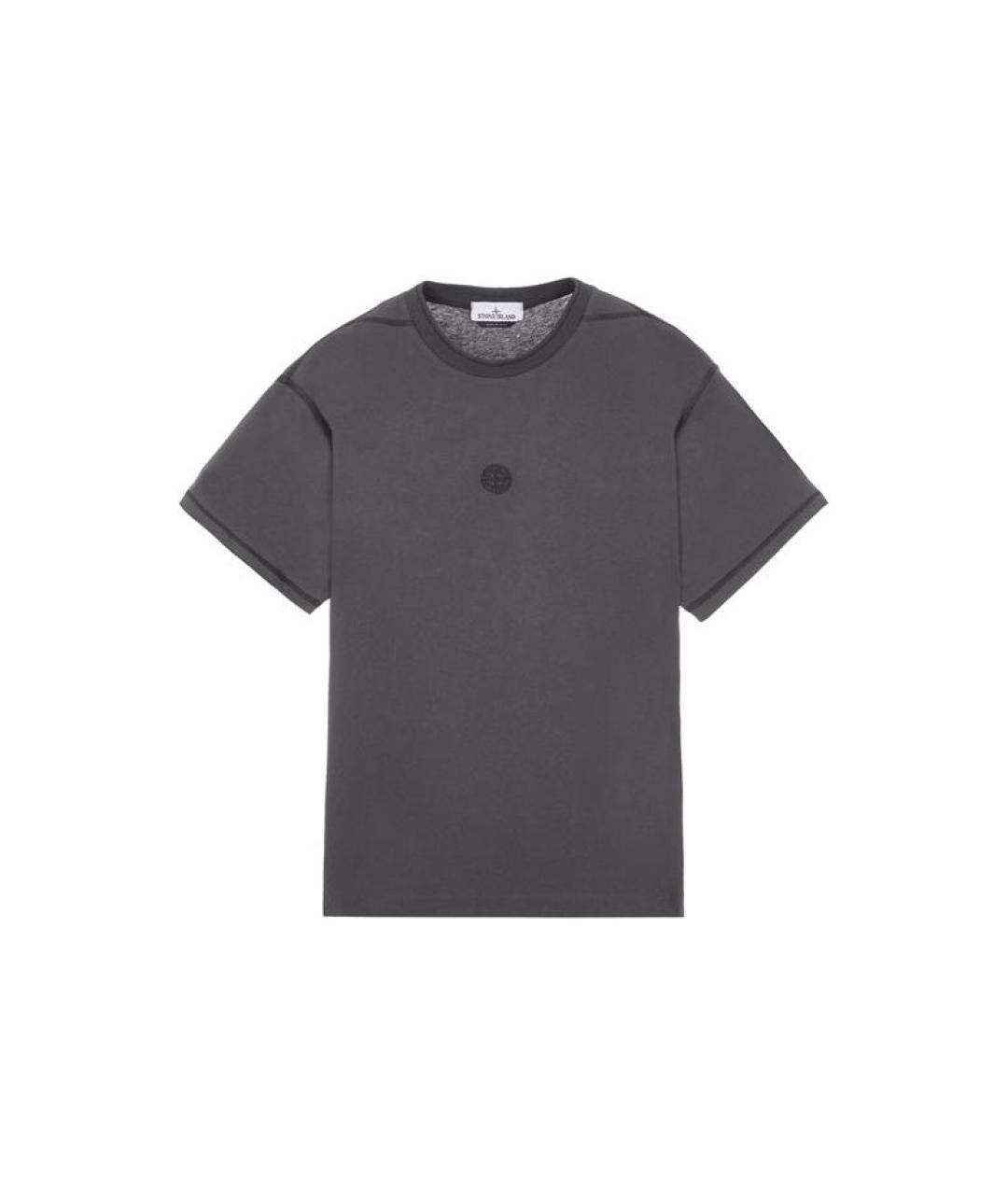 STONE ISLAND Серая футболка, фото 1