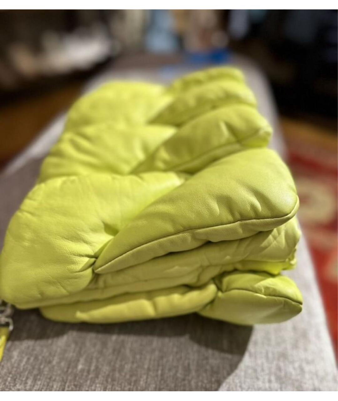 VIC MATIE Салатовая кожаная сумка через плечо, фото 3