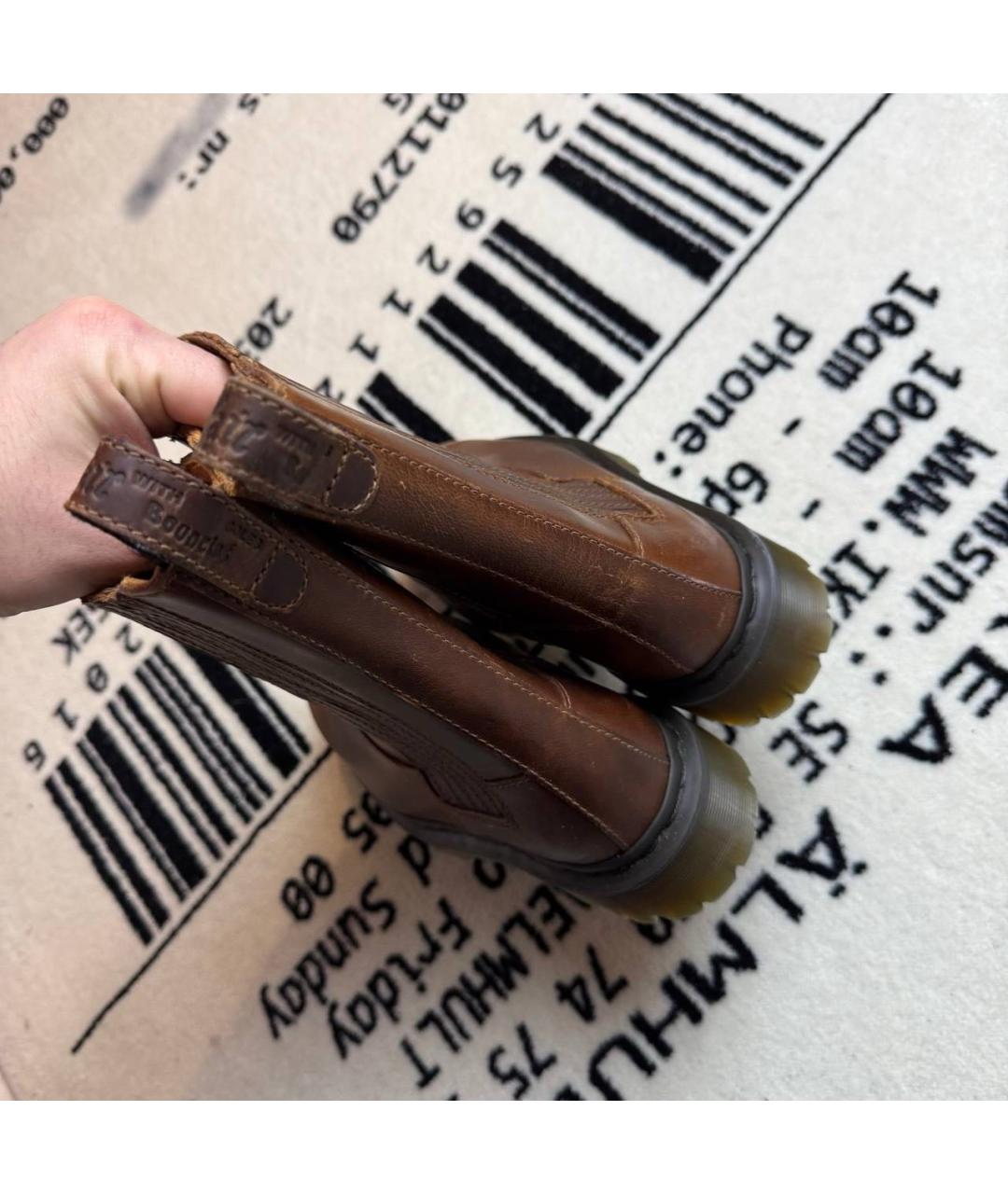 DR. MARTENS Коричневые ботинки, фото 4