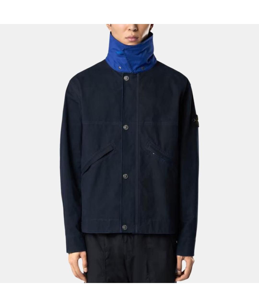 STONE ISLAND Темно-синяя куртка, фото 4