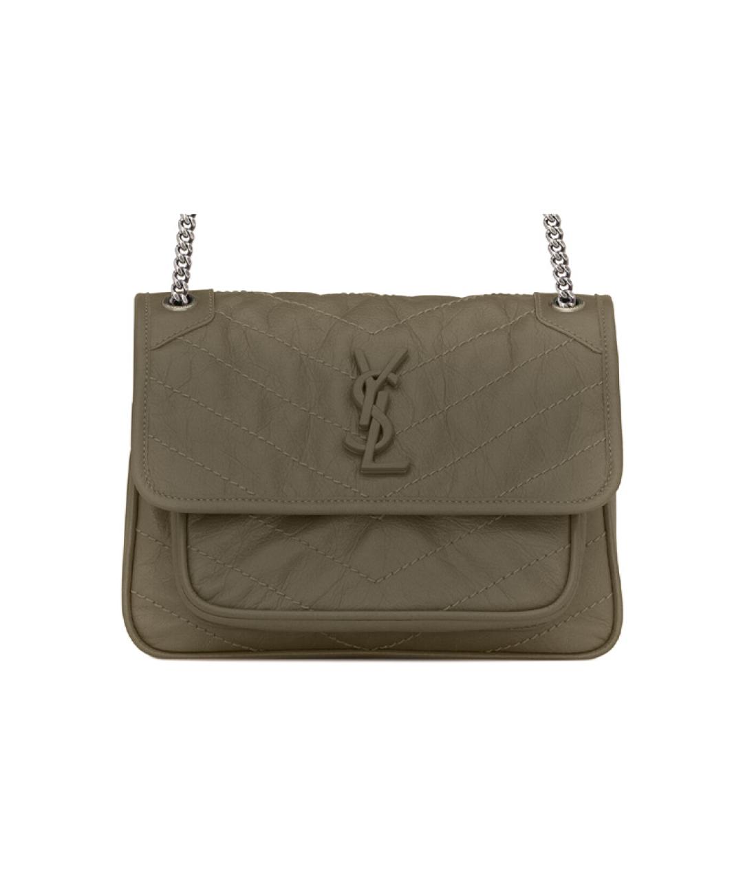 SAINT LAURENT Зеленая сумка через плечо, фото 1