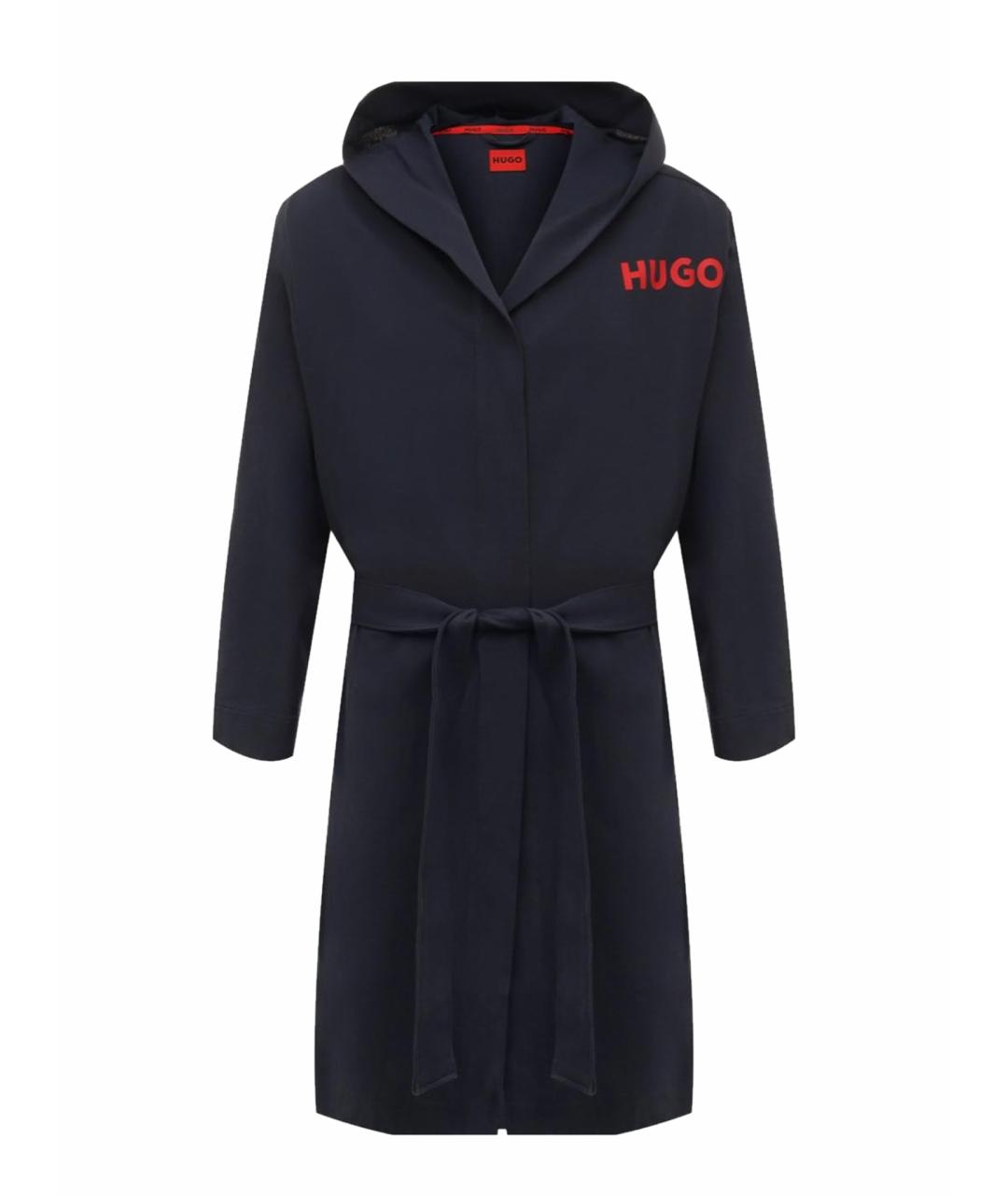 HUGO Темно-синий халат, фото 10