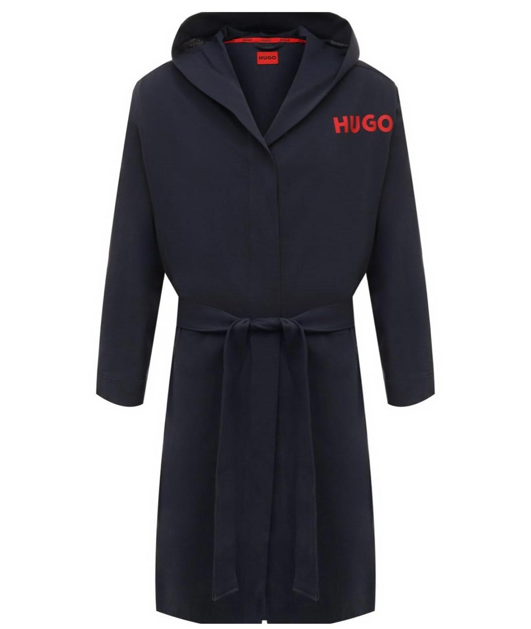 HUGO Темно-синий халат, фото 9