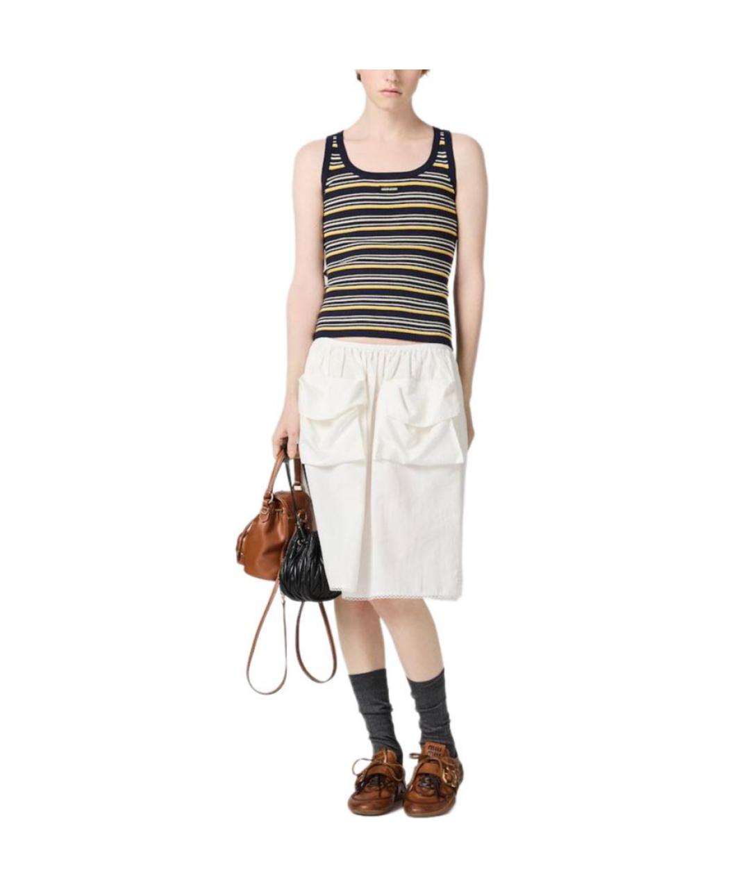 MIU MIU Синяя майка, фото 2