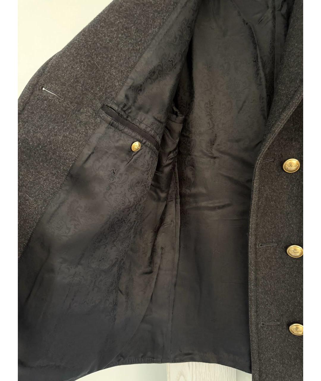 DOLCE&GABBANA Антрацитовое шерстяное пальто, фото 4