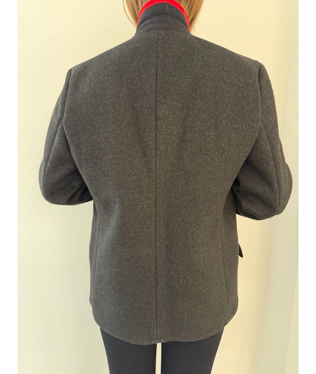 DOLCE&GABBANA Антрацитовое шерстяное пальто, фото 7