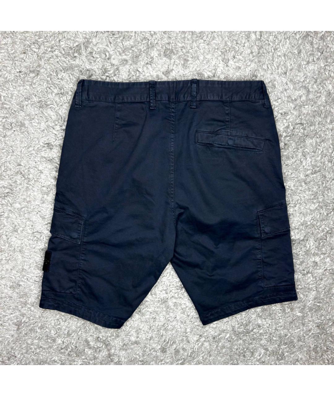 STONE ISLAND Темно-синие шорты, фото 3