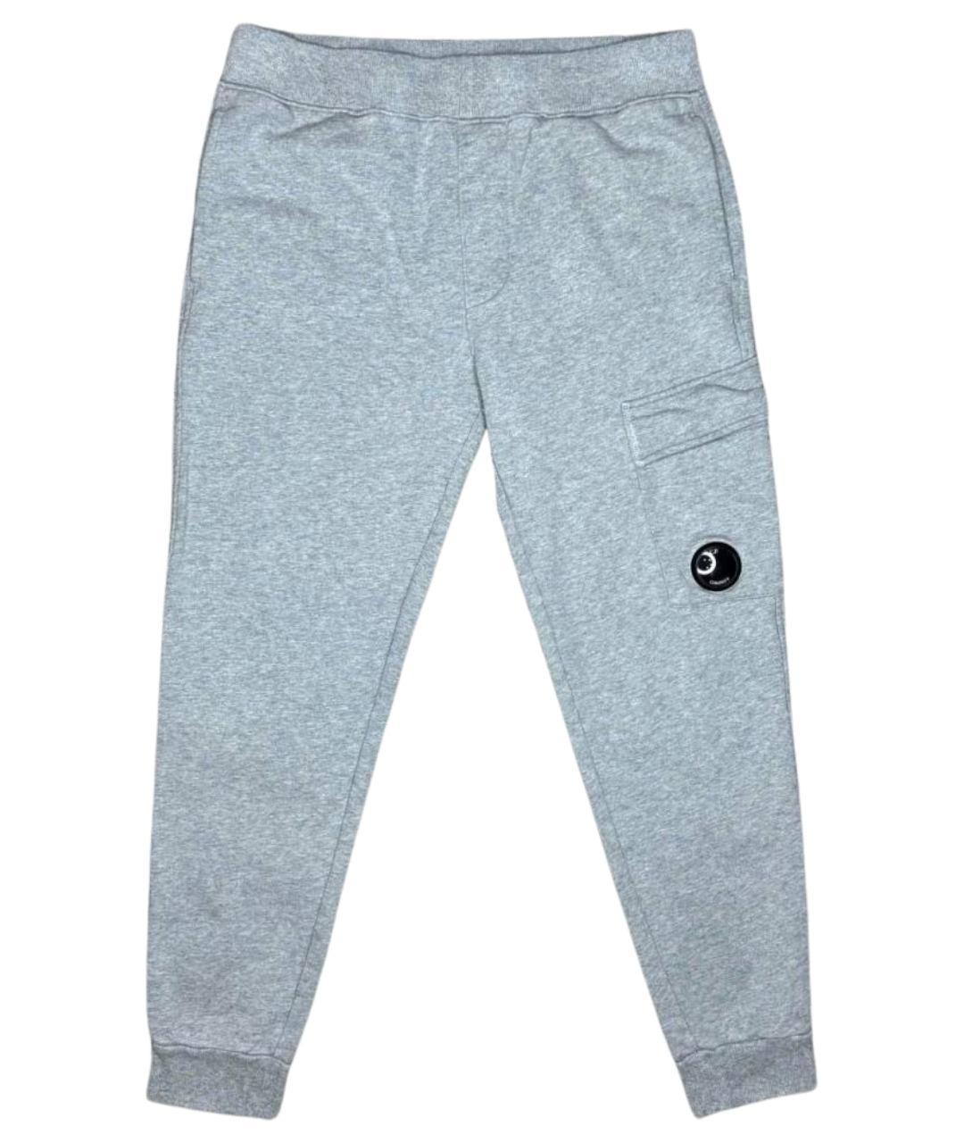 CP COMPANY Серые хлопковые повседневные брюки, фото 1