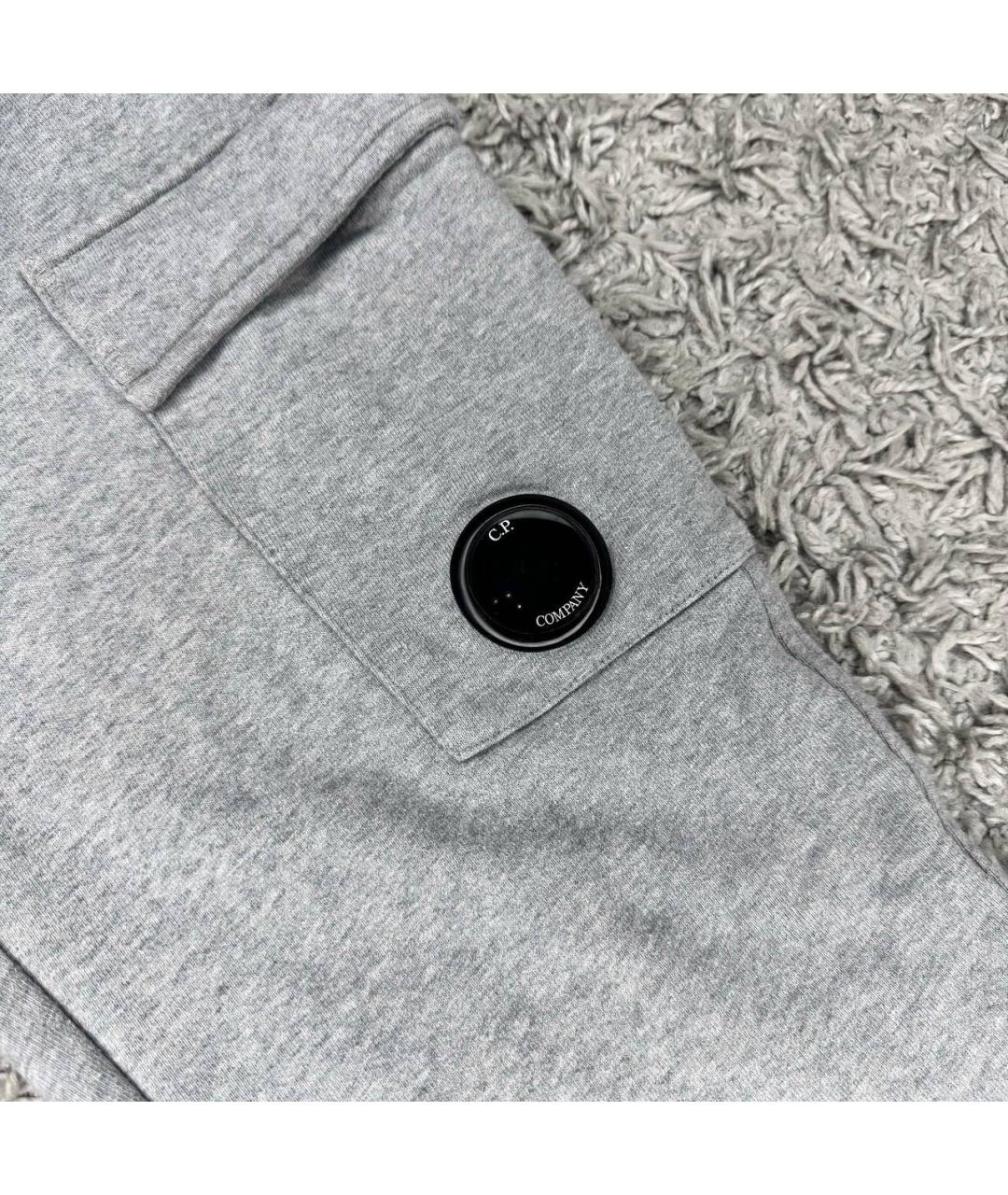 CP COMPANY Серые хлопковые повседневные брюки, фото 3