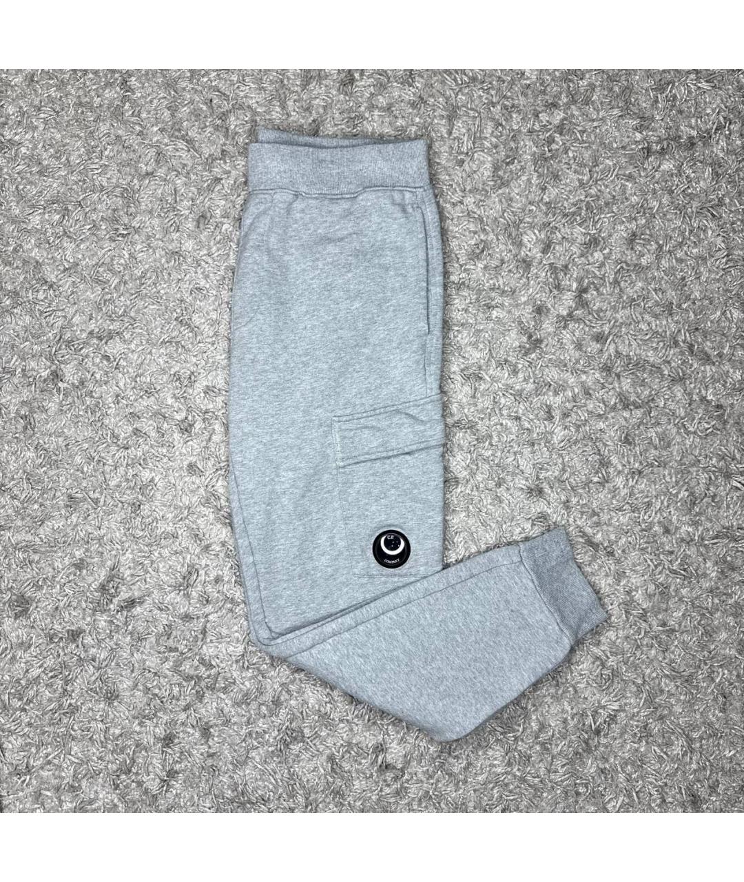 CP COMPANY Серые хлопковые повседневные брюки, фото 2