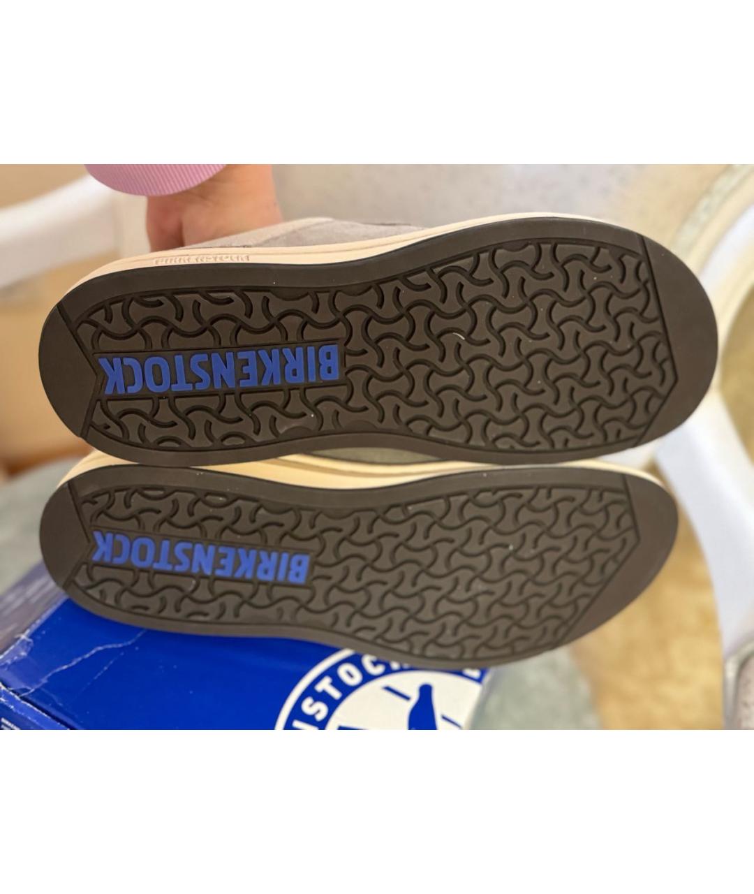 BIRKENSTOCK Бежевые замшевые мокасины, фото 6