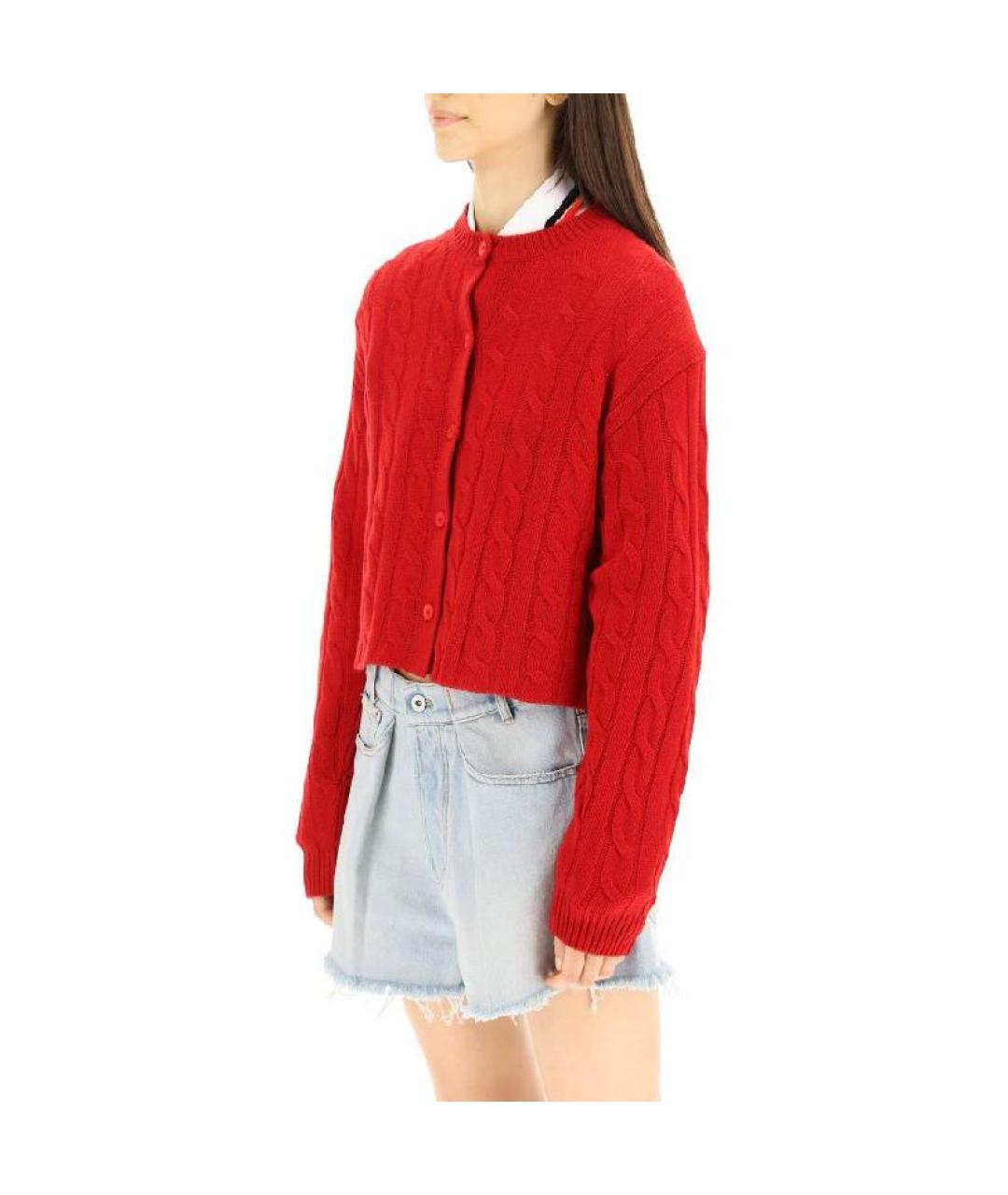 MIU MIU Красный кардиган, фото 4