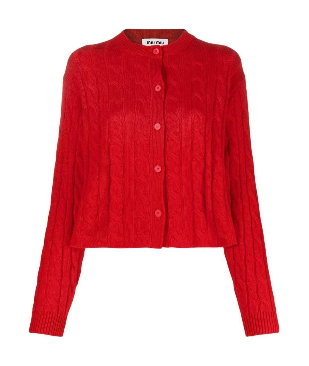 MIU MIU Красный кардиган, фото 1
