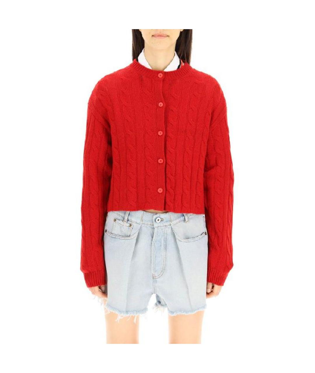 MIU MIU Красный кардиган, фото 2