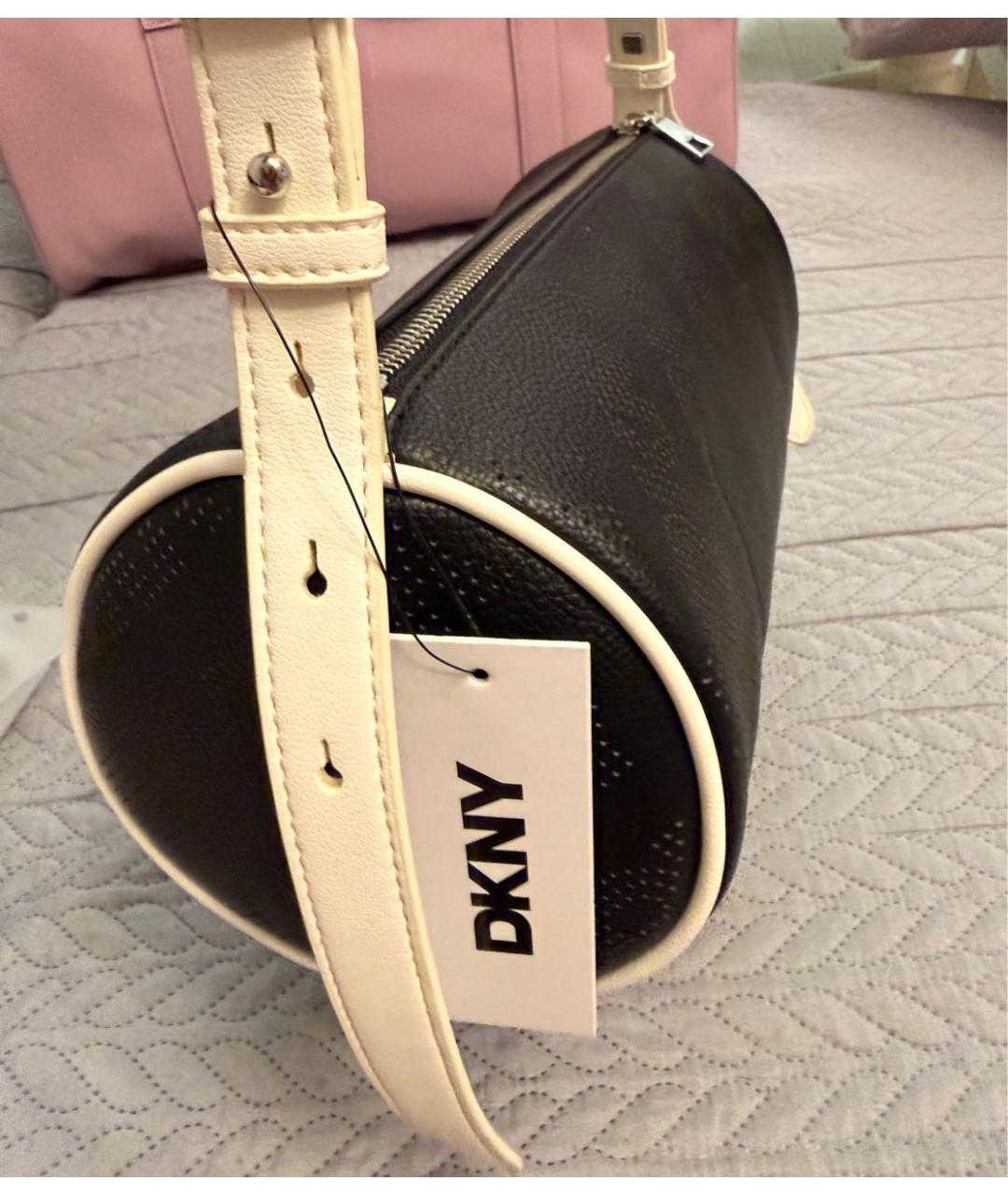 DKNY Черная сумка с короткими ручками, фото 3