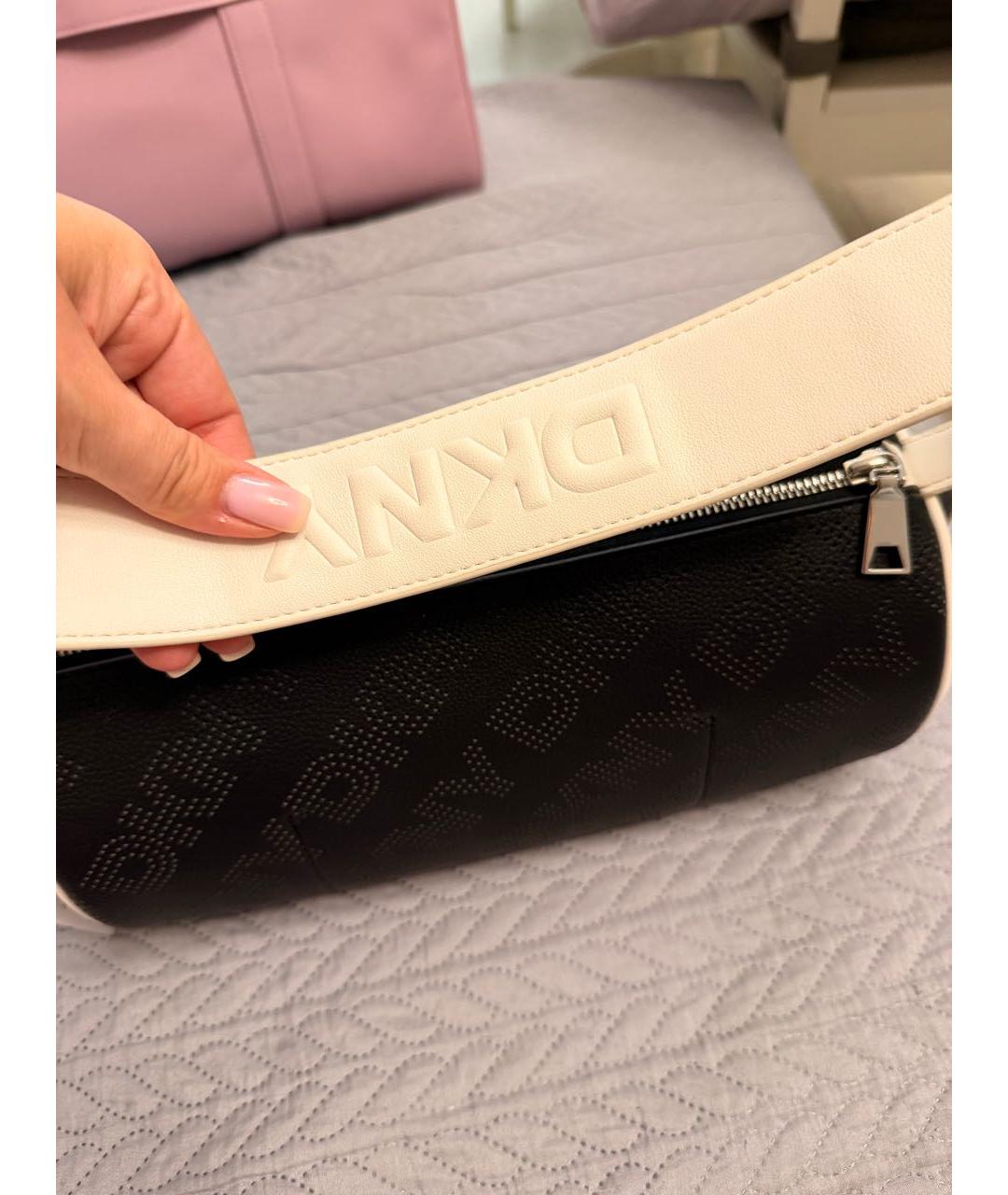 DKNY Черная сумка с короткими ручками, фото 5