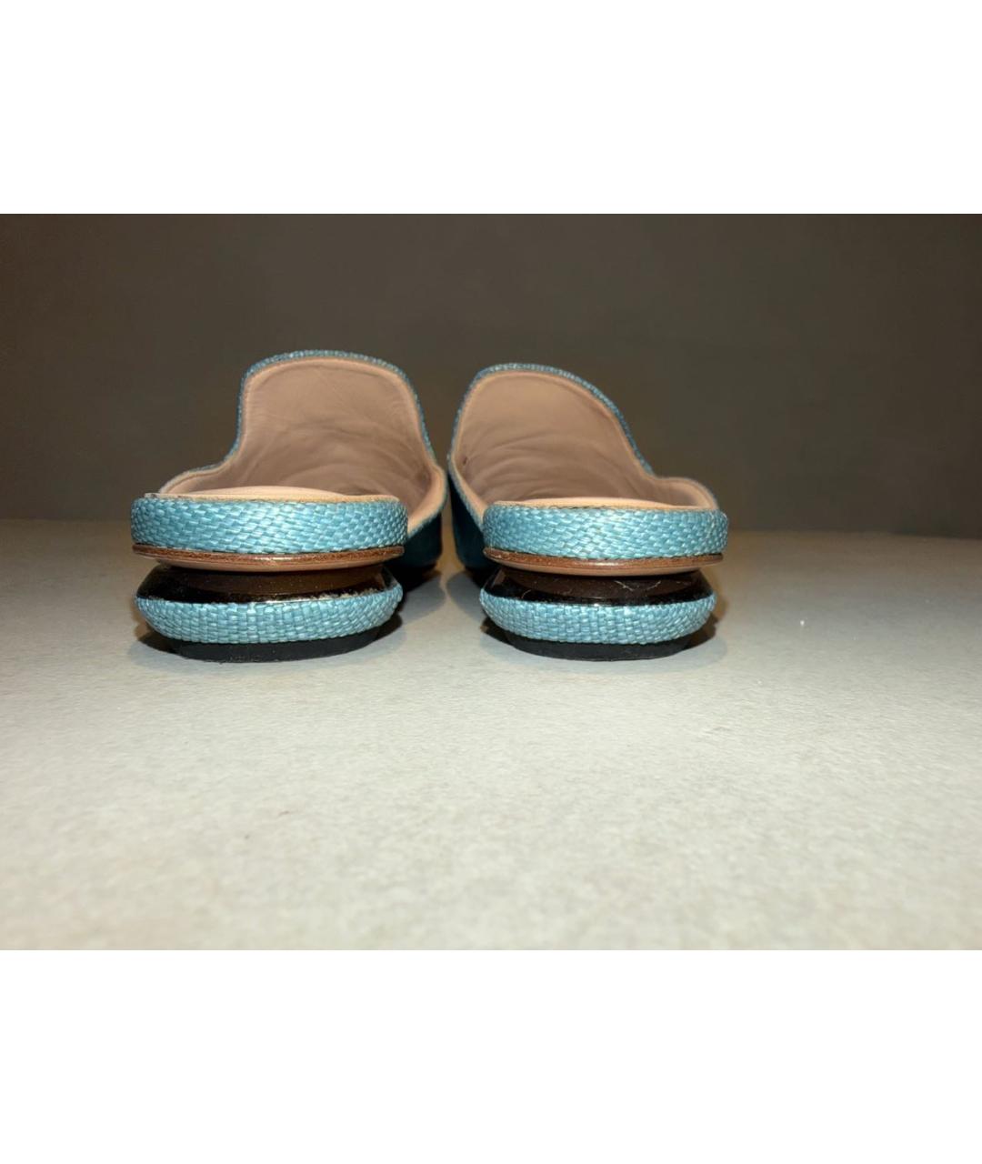 NICHOLAS KIRKWOOD Голубые мюли, фото 6