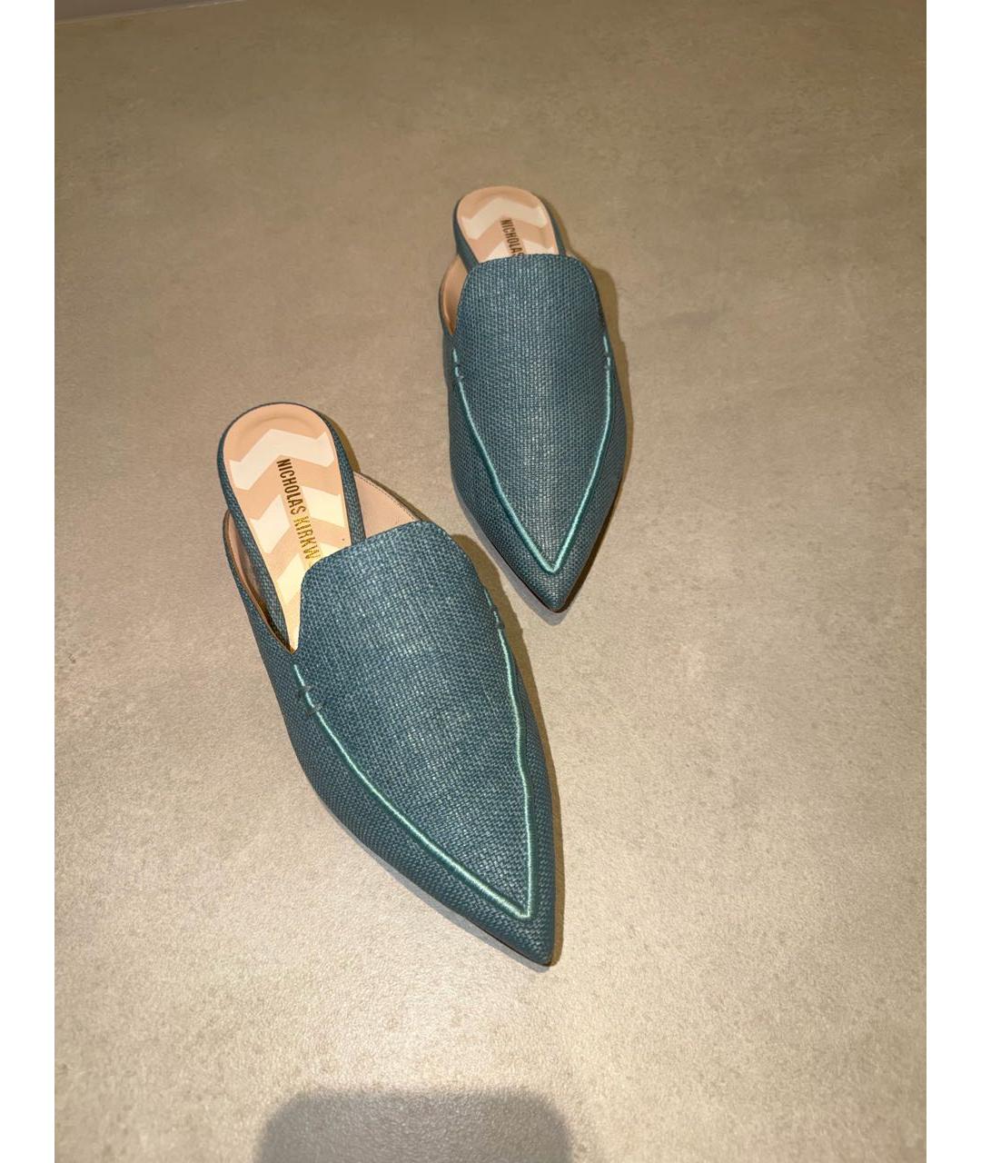 NICHOLAS KIRKWOOD Голубые мюли, фото 3