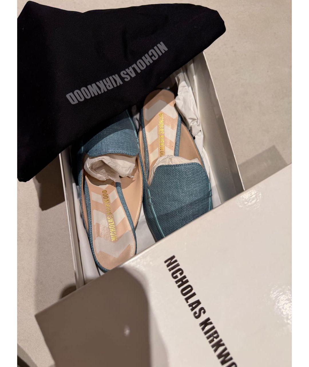 NICHOLAS KIRKWOOD Голубые мюли, фото 8