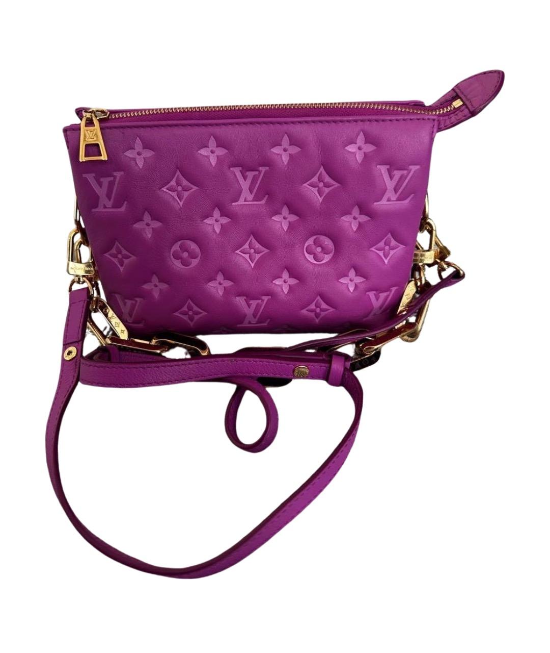 LOUIS VUITTON Фуксия кожаная сумка через плечо, фото 1