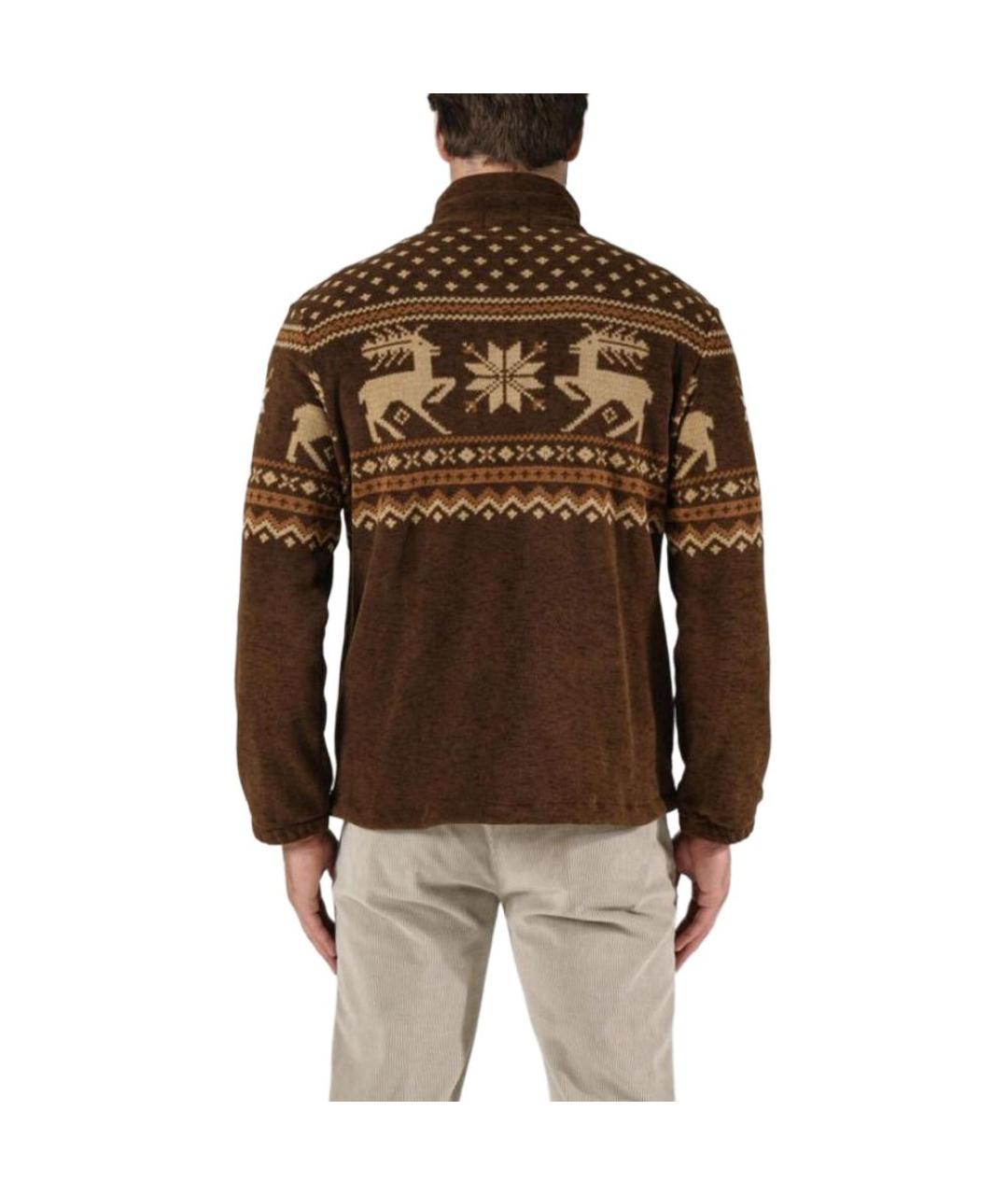 POLO RALPH LAUREN Коричневый джемпер / свитер, фото 4