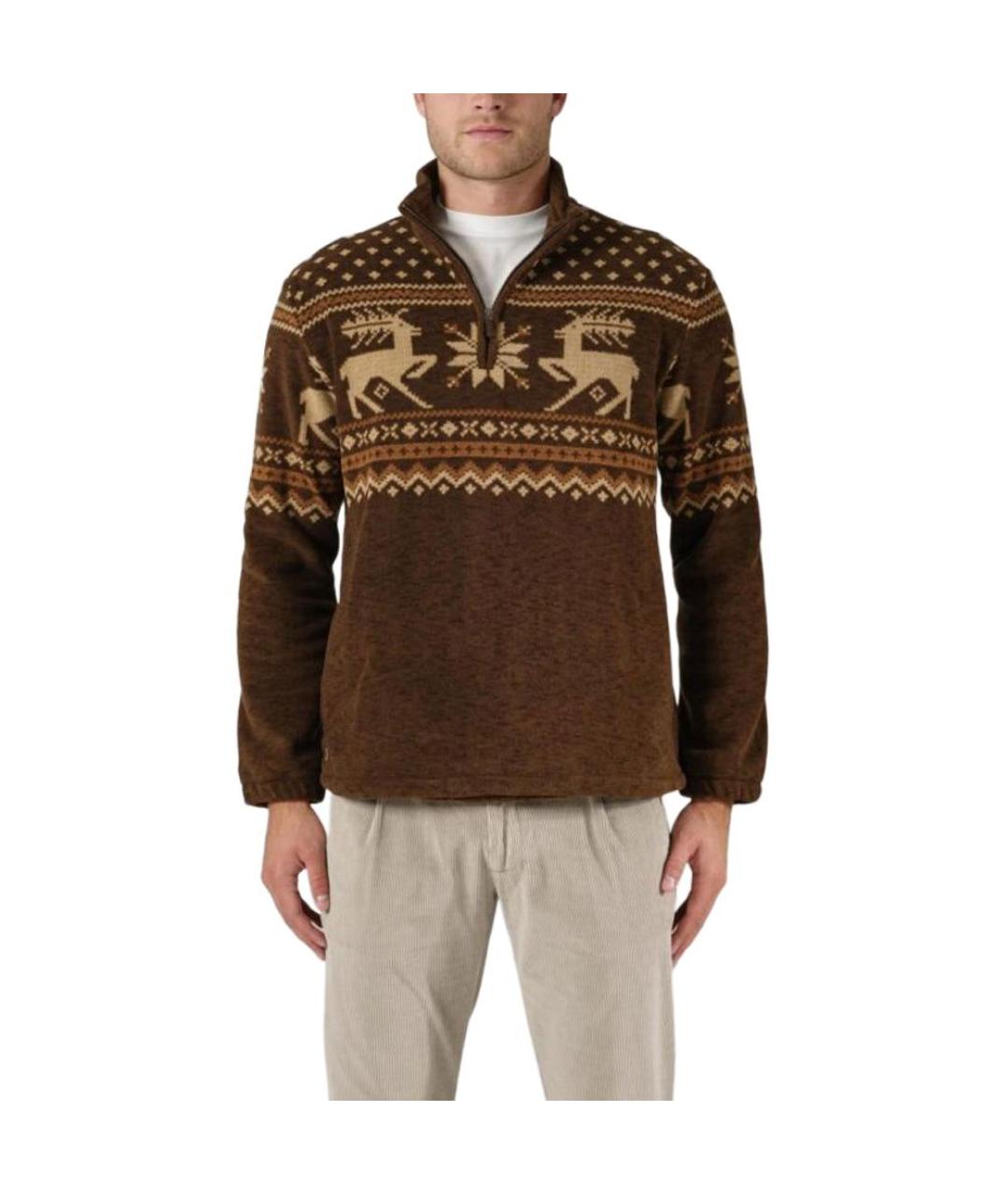 POLO RALPH LAUREN Коричневый джемпер / свитер, фото 2