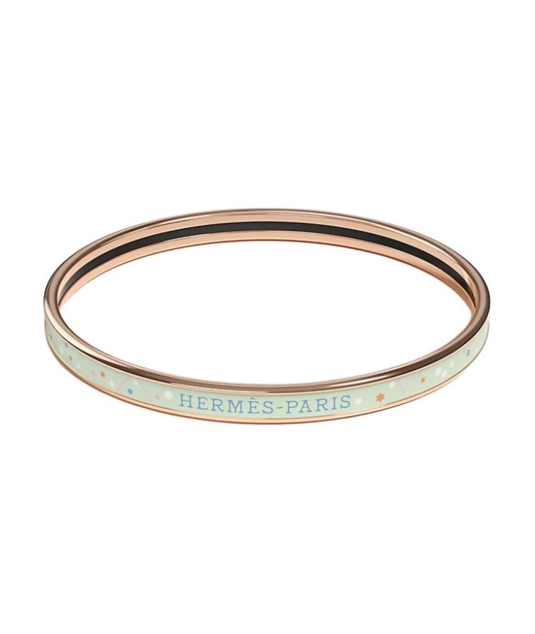 HERMES Бирюзовый браслет из розового золота, фото 1