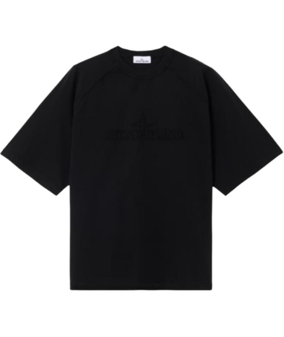 STONE ISLAND Черная футболка, фото 1