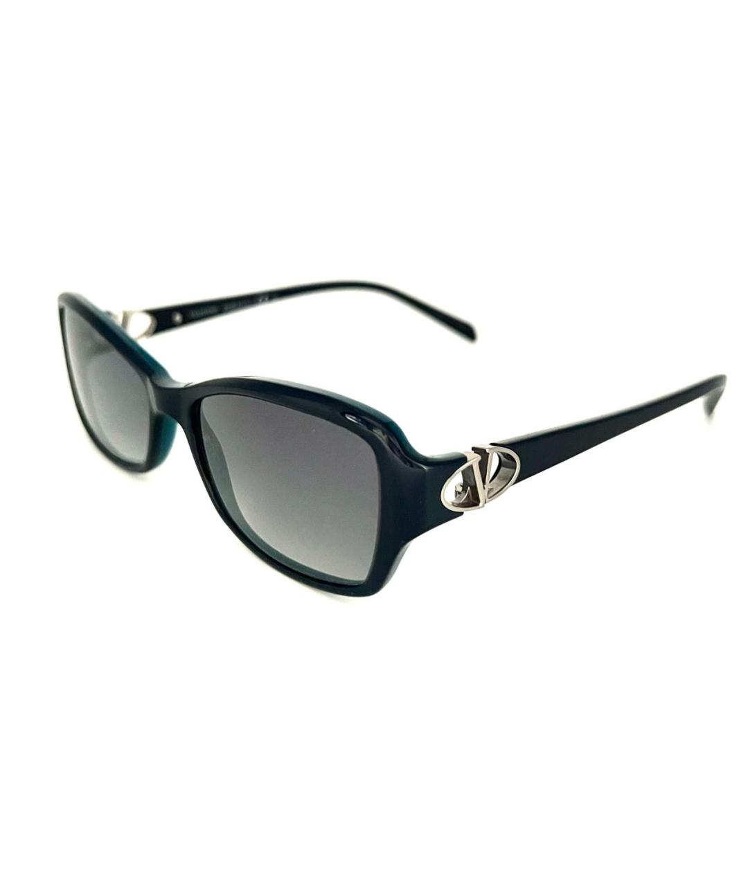 VALENTINO Черные пластиковые солнцезащитные очки, фото 6