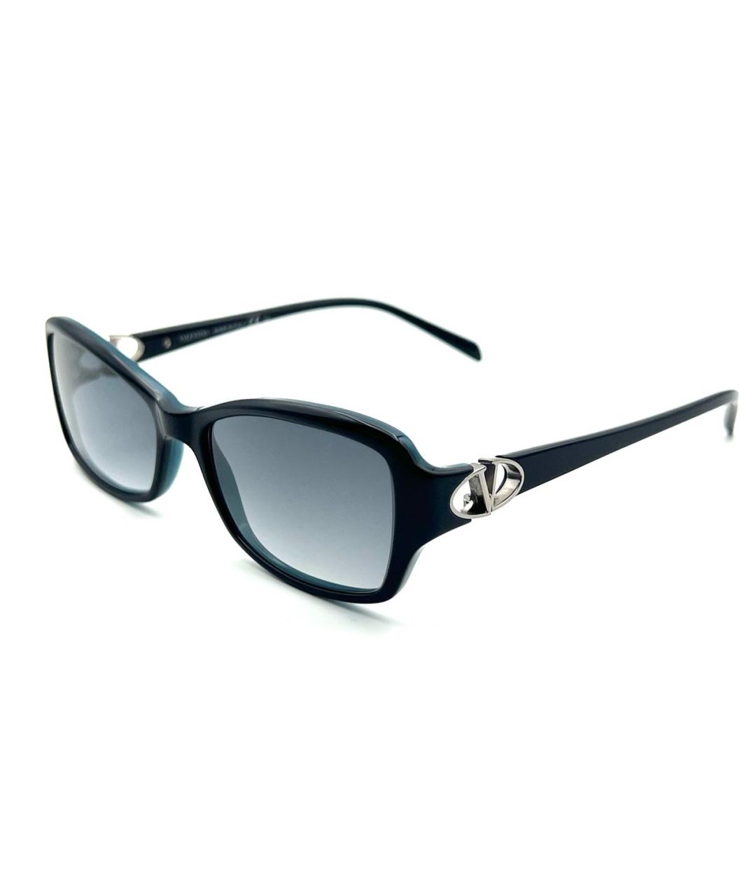 VALENTINO Черные пластиковые солнцезащитные очки, фото 5