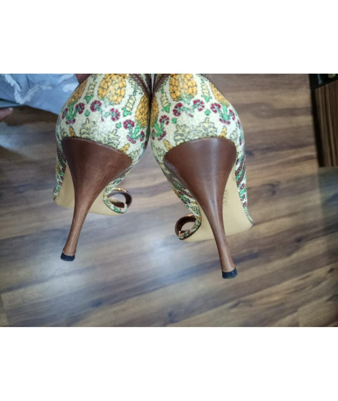 GUCCI Мульти кожаные туфли, фото 4