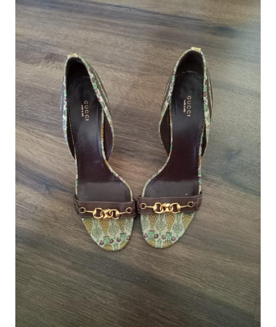 GUCCI Мульти кожаные туфли, фото 2