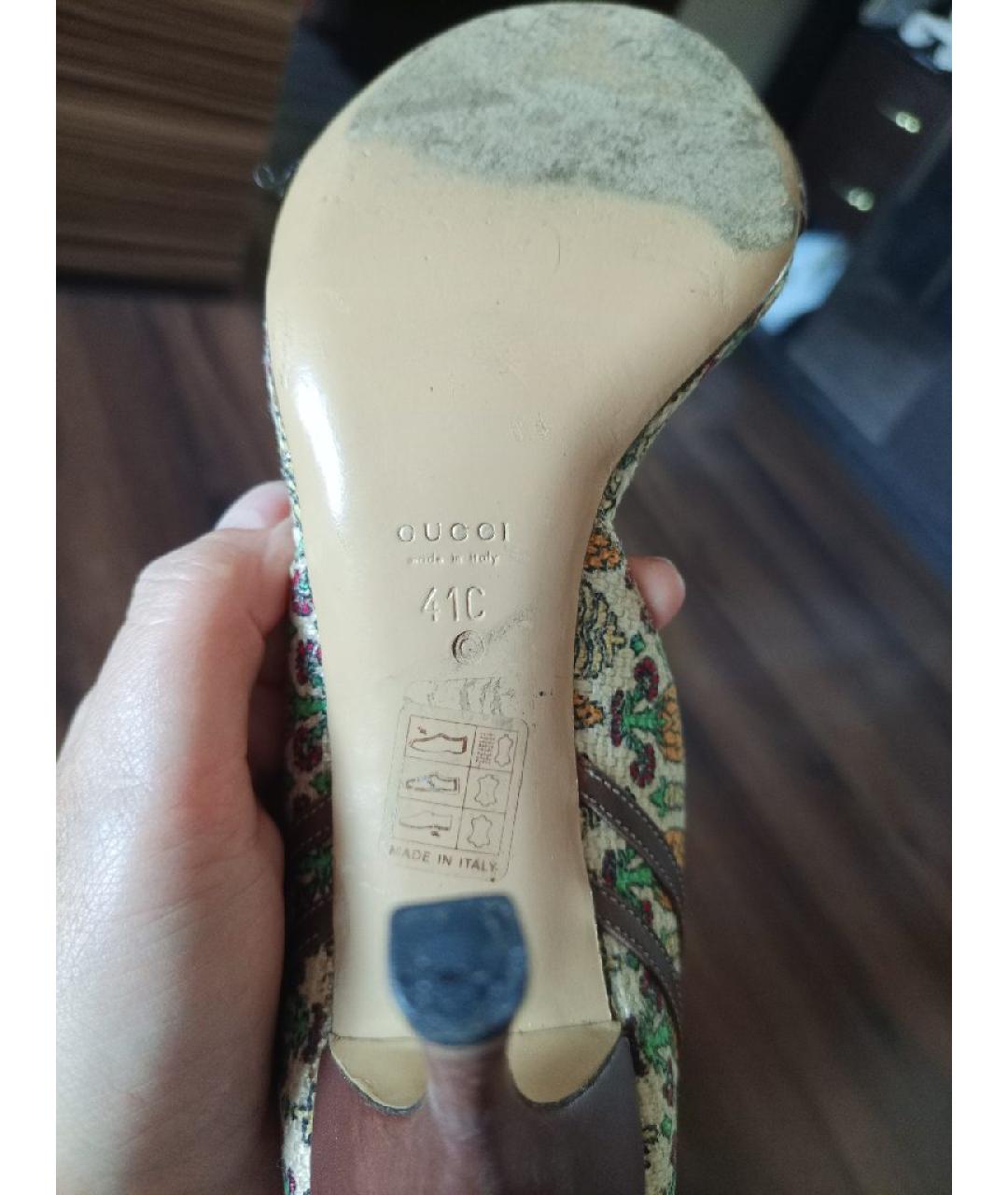 GUCCI Мульти кожаные туфли, фото 5