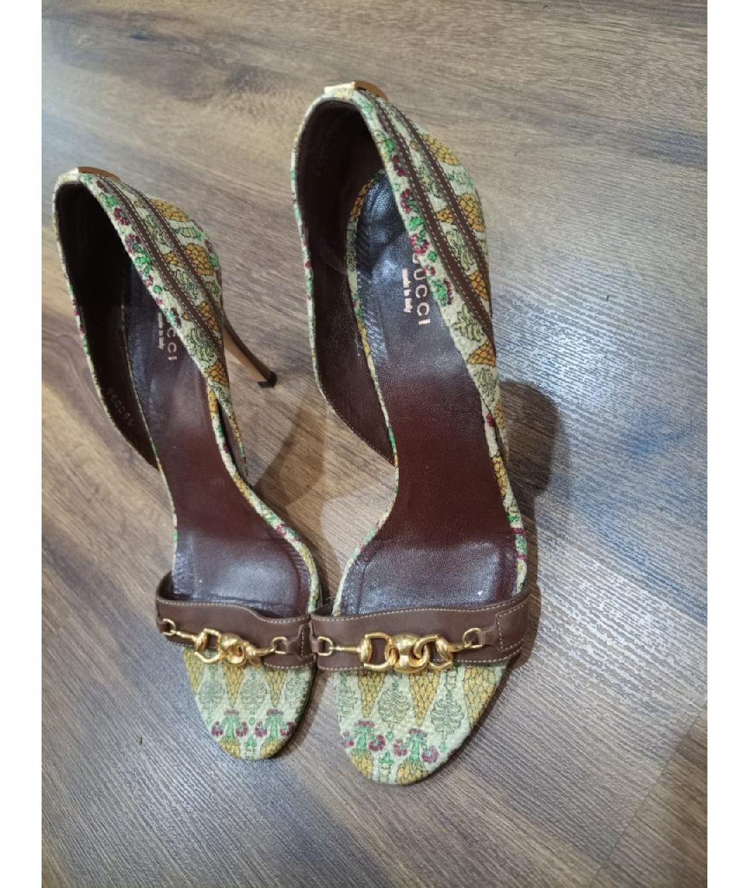 GUCCI Мульти кожаные туфли, фото 7