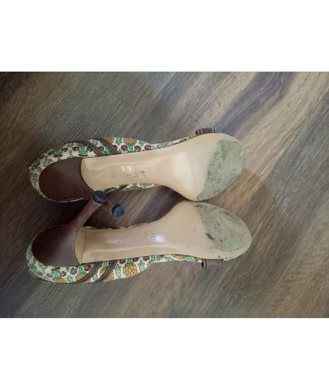 GUCCI Мульти кожаные туфли, фото 6