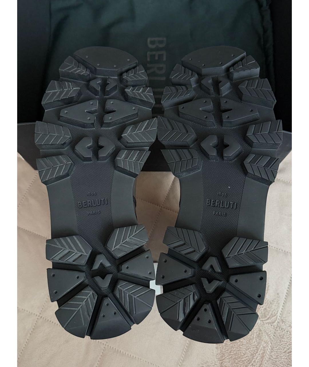BERLUTI Черные кожаные высокие ботинки, фото 7