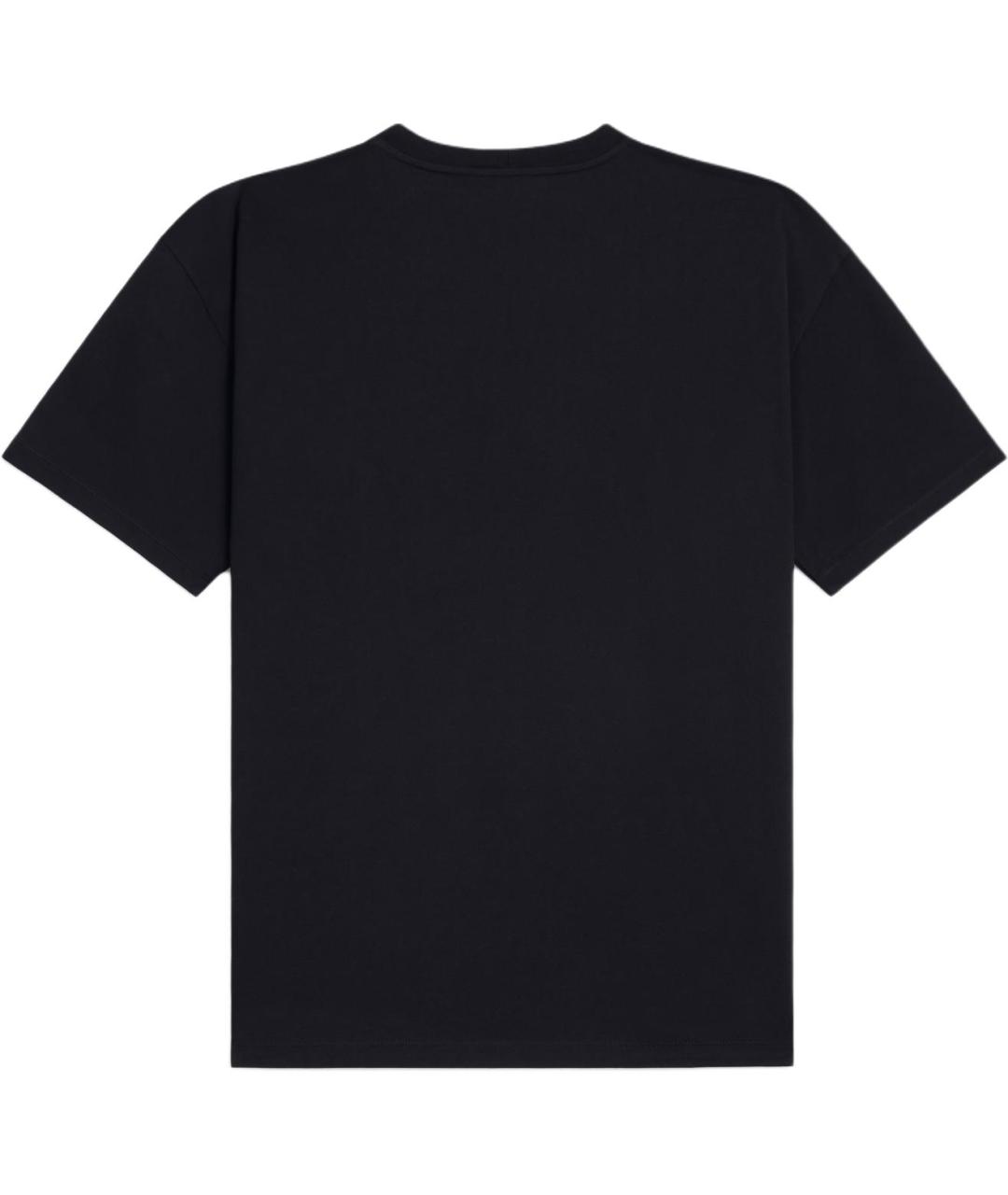 CELINE Черная хлопковая футболка, фото 2