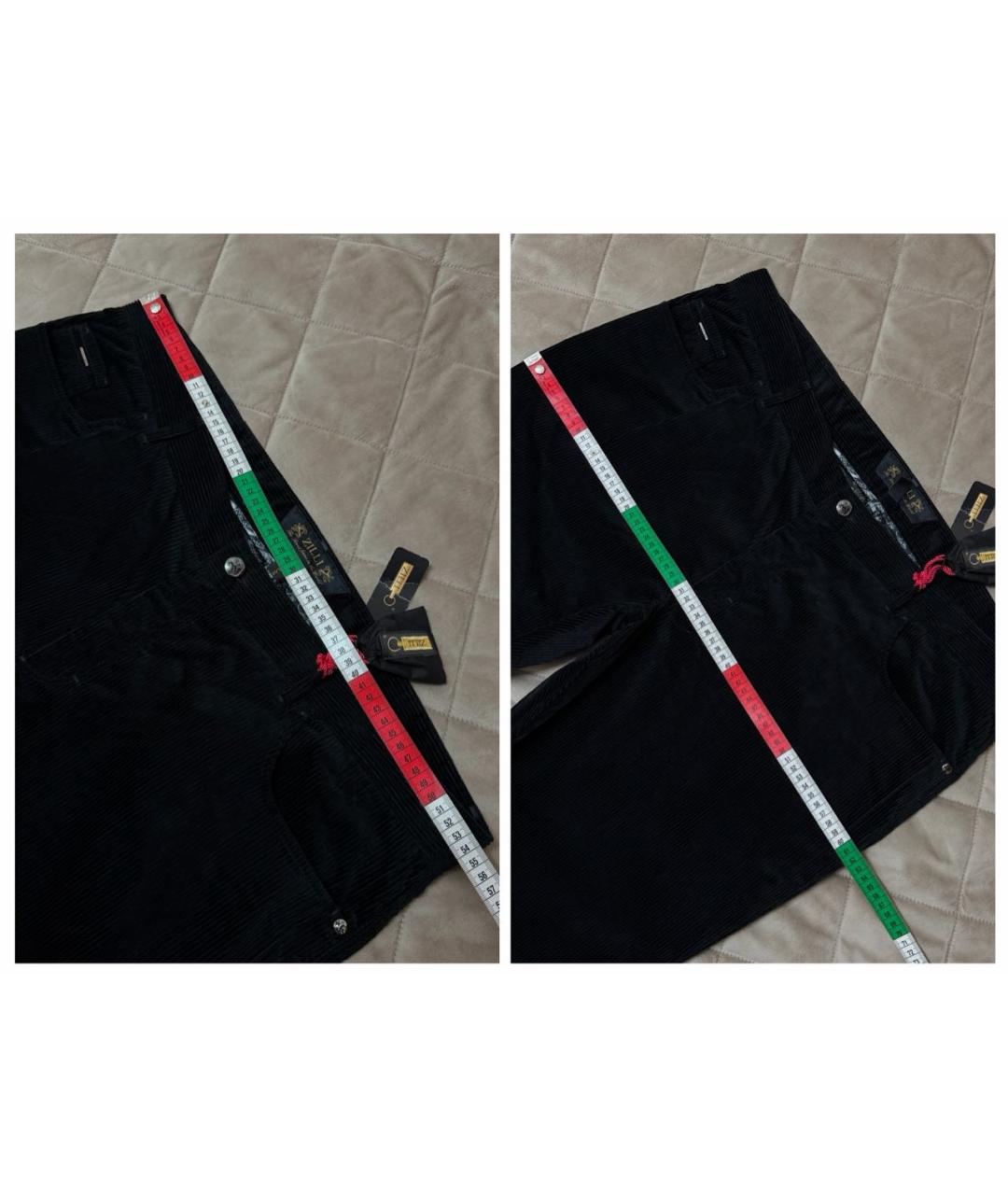 ZILLI Черные хлопковые повседневные брюки, фото 7