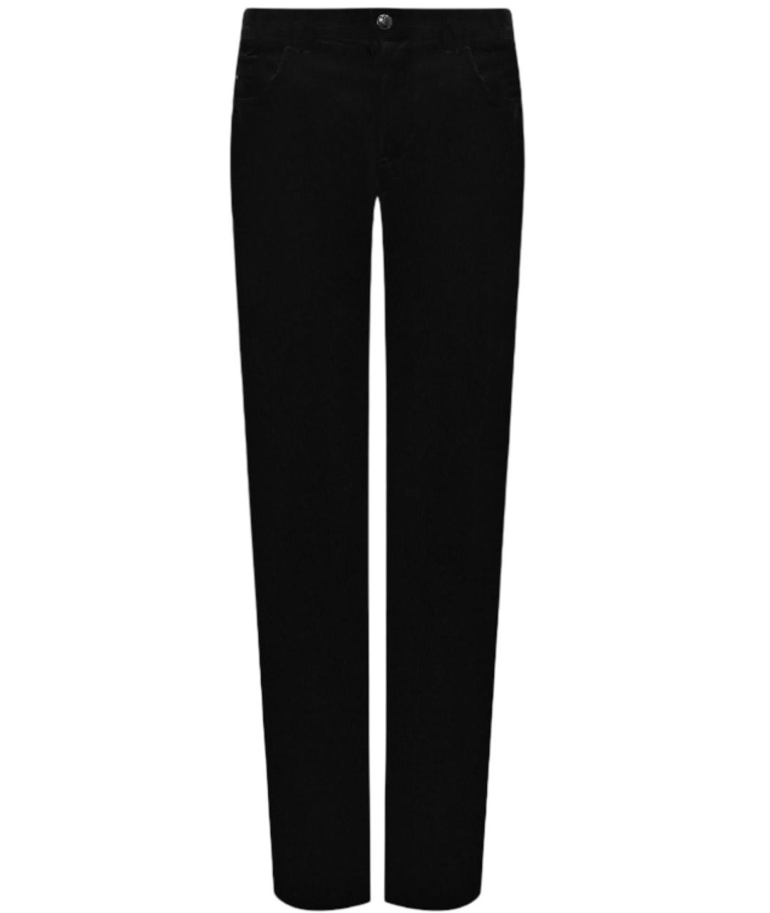 ZILLI Черные хлопковые повседневные брюки, фото 1