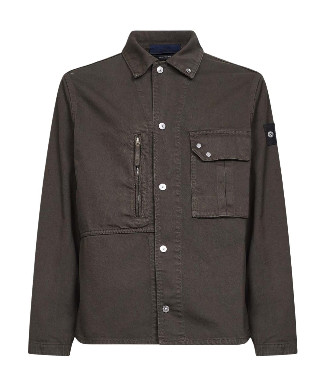 STONE ISLAND Коричневая куртка, фото 1