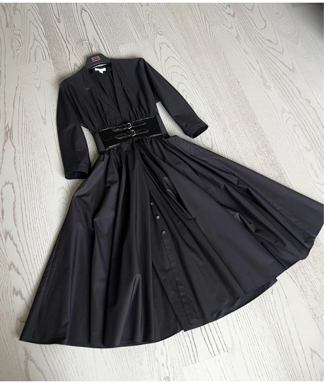 ALAIA Черное хлопковое повседневное платье, фото 3