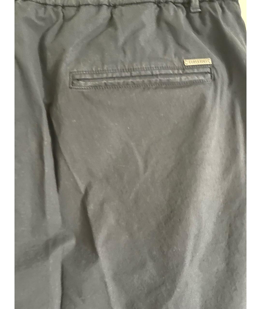 PESERICO Темно-синие хлопковые брюки чинос, фото 4