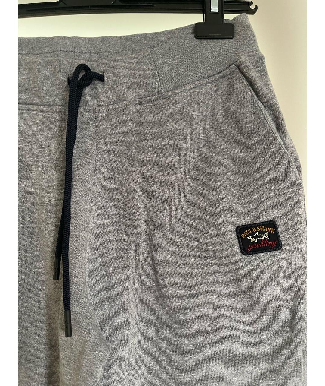 PAUL & SHARK Серый хлопковый спортивный костюм, фото 3