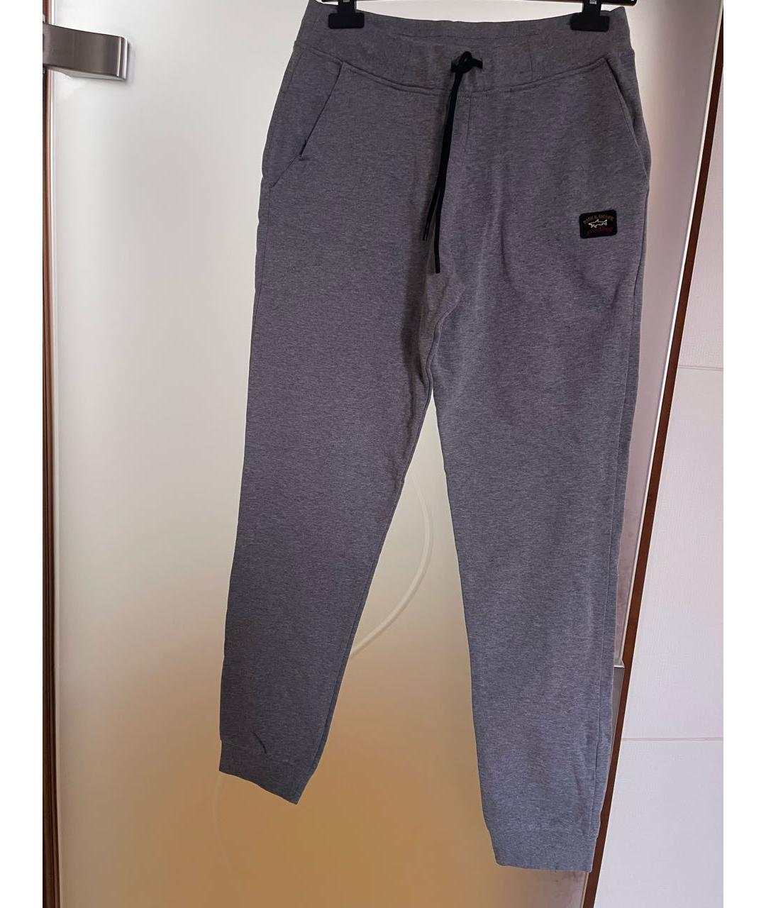 PAUL & SHARK Серый хлопковый спортивный костюм, фото 5