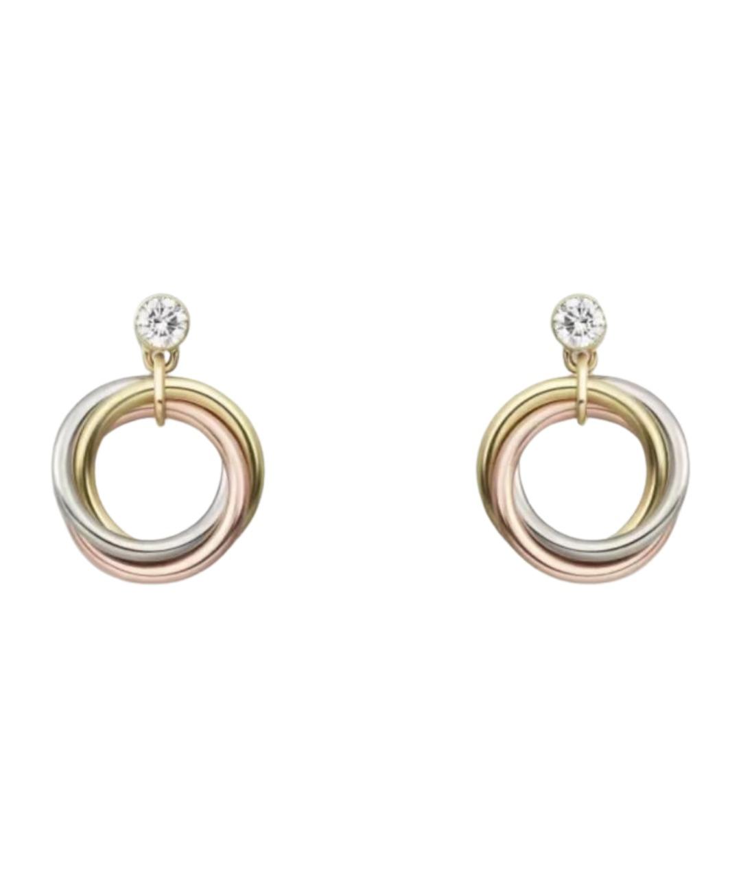 CARTIER Золотые серьги, фото 1