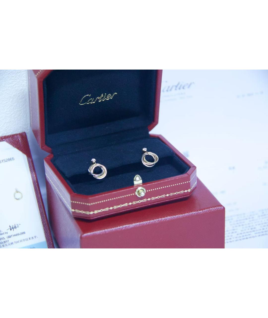 CARTIER Золотые серьги, фото 3