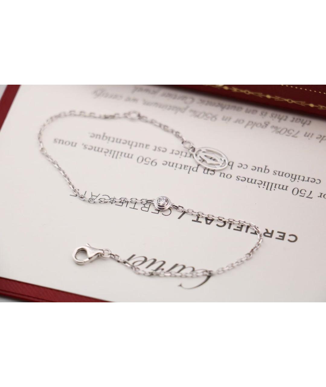 CARTIER Серебрянный браслет из белого золота, фото 4